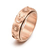 Fashion Sun Moon Stainless Steel Plating Rings