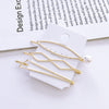 Fashion Geometric Alloy Plating Artificial Pearls Hair Clip 1 Set