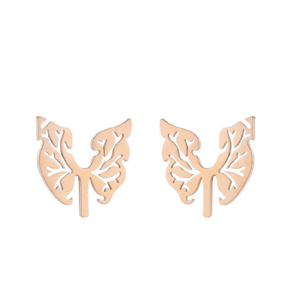 Fashion Geometric Stainless Steel Plating Ear Studs 1 Pair