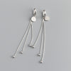 1 Pair Simple Style Geometric Plating Copper Drop Earrings