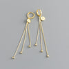 1 Pair Simple Style Geometric Plating Copper Drop Earrings