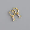 1 Pair Simple Style Geometric Plating Copper Drop Earrings