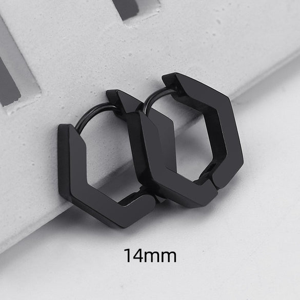 1 Piece Simple Style Geometric Plating Stainless Steel Earrings