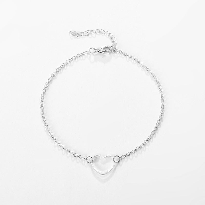 Simple Style Heart Shape Alloy Women's Bracelets