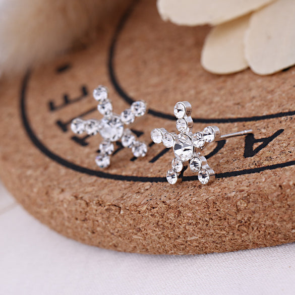 1 Pair Fashion Geometric Pearl Plating Alloy Ear Studs