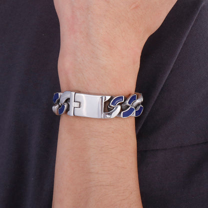Fashion Geometric Stainless Steel Enamel Bracelets 1 Piece