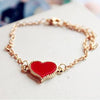 Fashion Heart Shape Alloy Plating Women's Bracelets