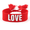 1 Piece Fashion Love Polyester Embroidery Handmade Tassel Unisex Bracelets
