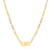 Simple Style Letter Stainless Steel Gold Plated Necklace