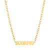 Simple Style Letter Stainless Steel Gold Plated Necklace