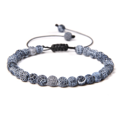 Fashion Crack Natural Stone Crystal Beaded Bracelets
