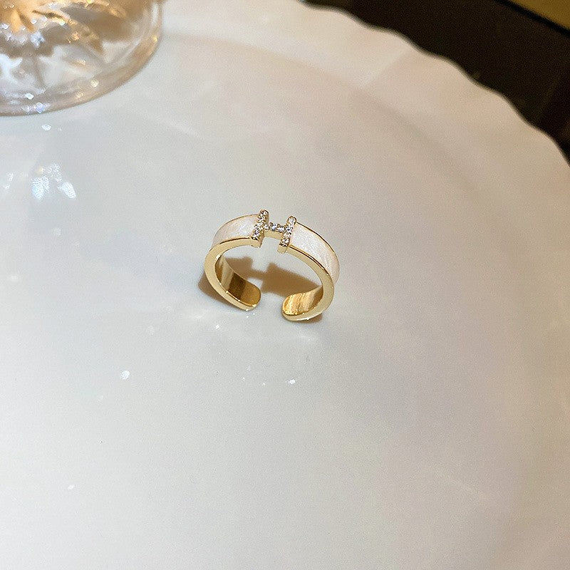 Fashion Round Heart Shape Copper Zircon Rings In Bulk