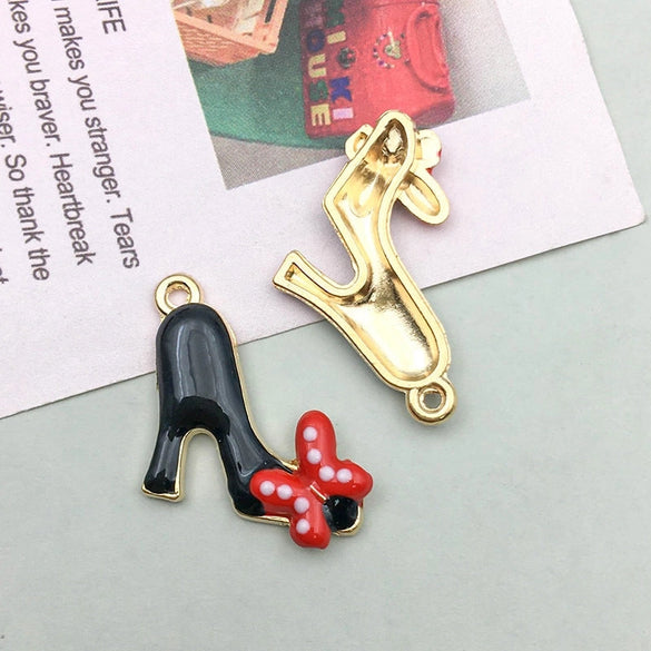 16 Models Per Model 1, 16/Bag 15*16mm 17*19mm 23*18mm Zinc Alloy Lipstick Lips High Heel Pendant