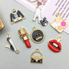16 Models Per Model 1, 16/Bag 15*16mm 17*19mm 23*18mm Zinc Alloy Lipstick Lips High Heel Pendant