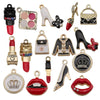 16 Models Per Model 1, 16/Bag 15*16mm 17*19mm 23*18mm Zinc Alloy Lipstick Lips High Heel Pendant