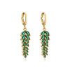 1 Pair Simple Style Leaf Copper Earrings