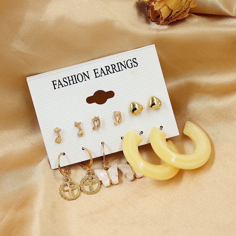 Simple Style Geometric Alloy Resin Inlay Artificial Pearls Rhinestones Women's Hoop Earrings 1 Set