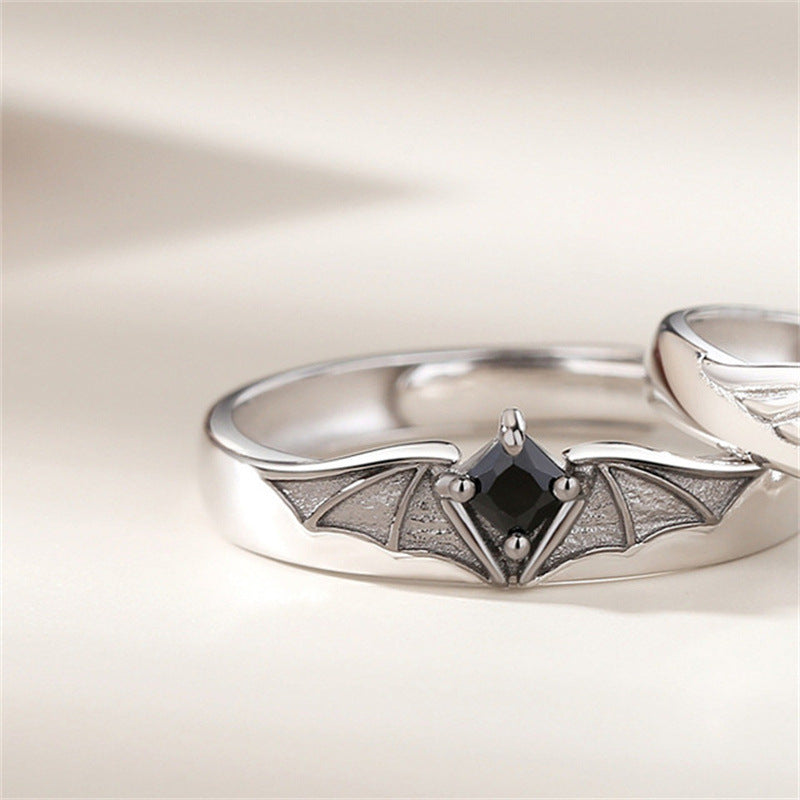 Fashion Angel Wings Wings Alloy Inlay Artificial Gemstones Open Ring