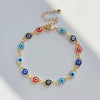 Fashion Eye Copper Enamel Plating Inlay Resin Bracelets 1 Piece