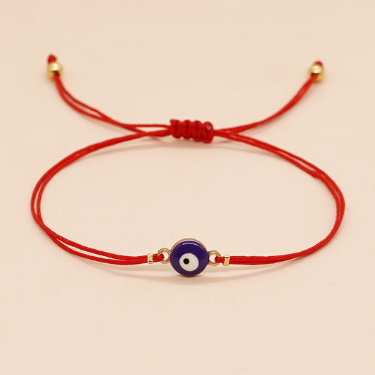 1 Piece Ethnic Style Eye Alloy Rope Enamel Unisex Bracelets