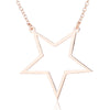 Fashion Star Stainless Steel Plating Pendant Necklace 1 Piece