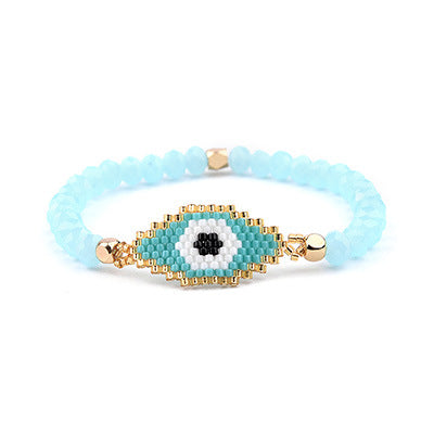 Fashion Devil's Eye Beaded Crystal Bracelets 1 Piece