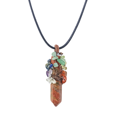 Simple Style Irregular Crystal Polishing Pendant Necklace 1 Piece