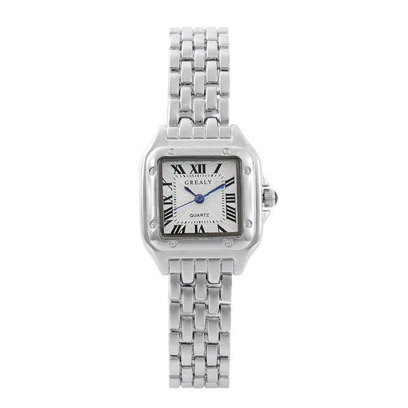Vintage Style Square Single Folding Buckle Quartz Women'S Watches