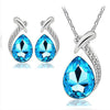 1 Set Simple Style Heart Shape Alloy Inlay Zircon Women's Jewelry Set