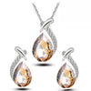 1 Set Simple Style Heart Shape Alloy Inlay Zircon Women's Jewelry Set