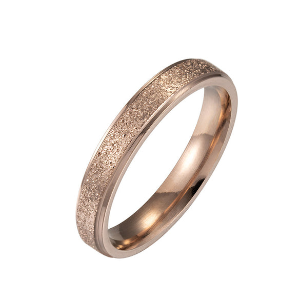 Simple Style Solid Color Stainless Steel Metal Rings