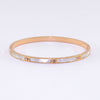 Elegant Geometric Titanium Steel Plating Shell Bangle