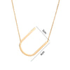 Simple Style Letter Stainless Steel Titanium Steel Plating Necklace
