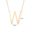 Simple Style Letter Stainless Steel Titanium Steel Plating Necklace
