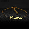 Mama Letter Titanium Steel Plating Bracelets