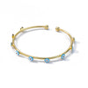 1 Piece Fashion Devil's Eye Copper Enamel Plating Bangle
