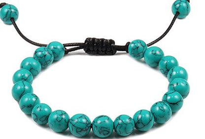 1 Piece Retro Geometric Beaded Turquoise Unisex Bracelets