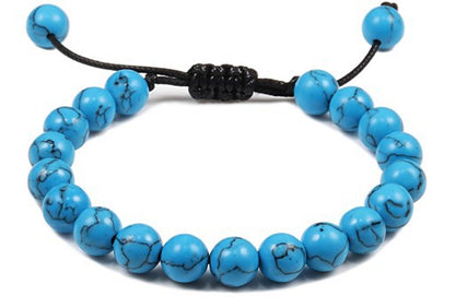 1 Piece Retro Geometric Beaded Turquoise Unisex Bracelets
