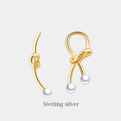 Wholesale Jewelry 1 Pair Sweet Star Moon Heart Shape Sterling Silver Artificial Pearls Rhinestones Earrings