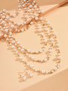 1 Set Fashion Beads Imitation Pearl Alloy Beaded Women's Necklace
