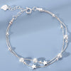 Elegant Star Sterling Silver Plating Bracelets