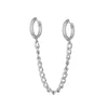 1 Piece Hip-hop Chain Alloy Plating Women's Drop Earrings