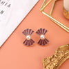 Retro Hong Kong Style Vintage Drip Glazed Painted 925 Silver Stud Earrings Women's Oil Painting Palace Style High-grade Earrings