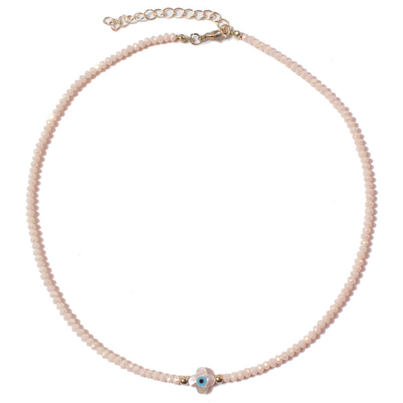 Vintage Style Eye Artificial Crystal Beaded Women's Necklace