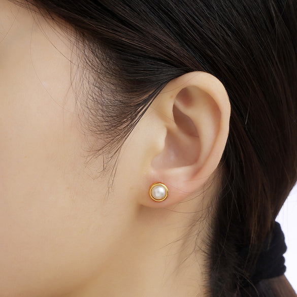 1 Piece Sweet Flower 304 Stainless Steel Ear Studs
