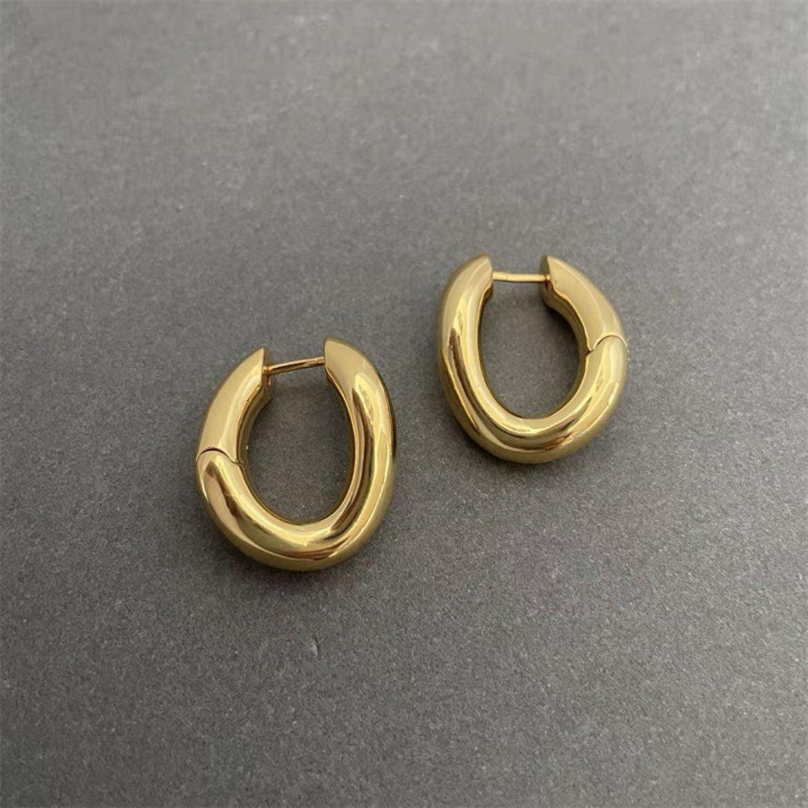 Simple Style Geometric Alloy Gold Plated Women's Earrings 1 Pair