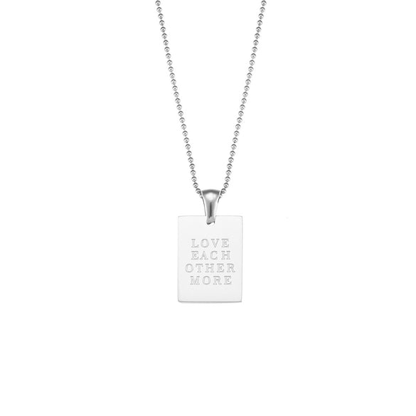 Simple Style Letter Stainless Steel Plating Gold Plated Necklace