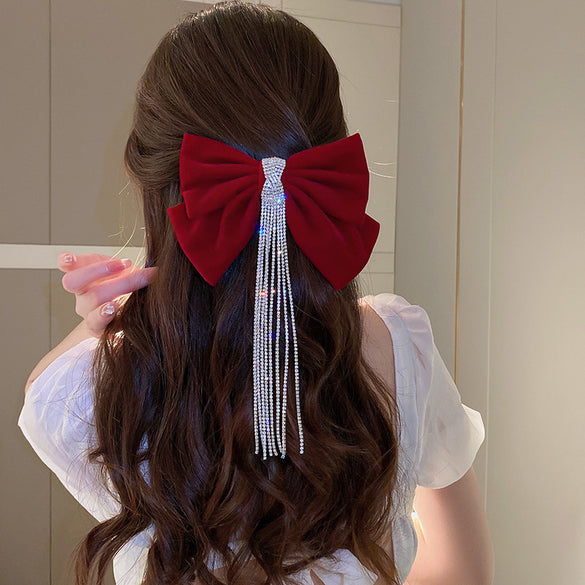 Women'S Sweet Bow Knot Cloth Hair Clip