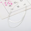 Wholesale Jewelry Ins Style Simple Style Solid Color Alloy Layered Necklaces