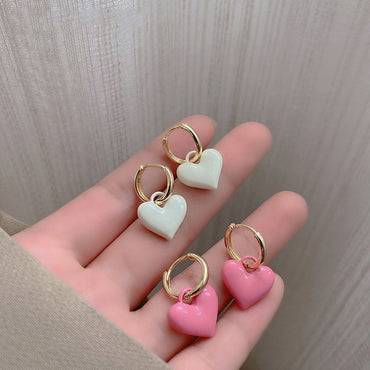 Sweet Heart Shape Resin Women's Drop Earrings